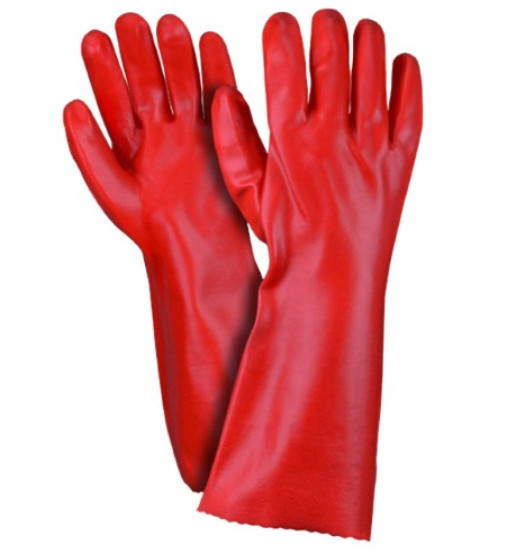 CHEMICAL GLOVES 14" RED