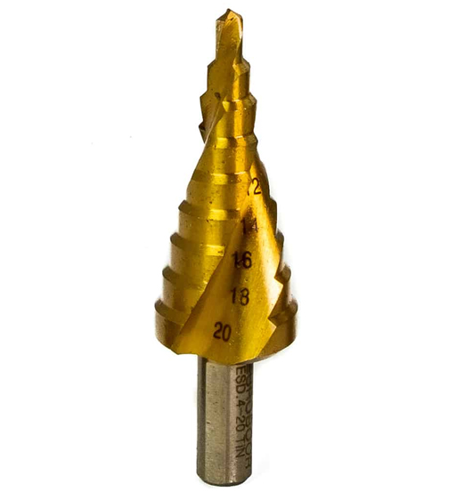 STEP DRILL BIT 4MM TO 20MM EUROBOOR