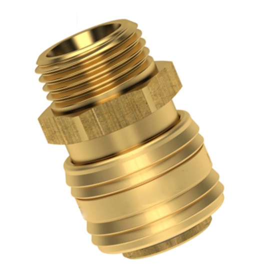 HMX COUPLER MALE BRASS 1/2" BSPT