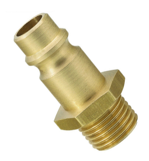 HMX PLUG MALE BRASS 1/4" BSPT