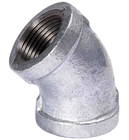 GI ELBOW 11/4" 45D
