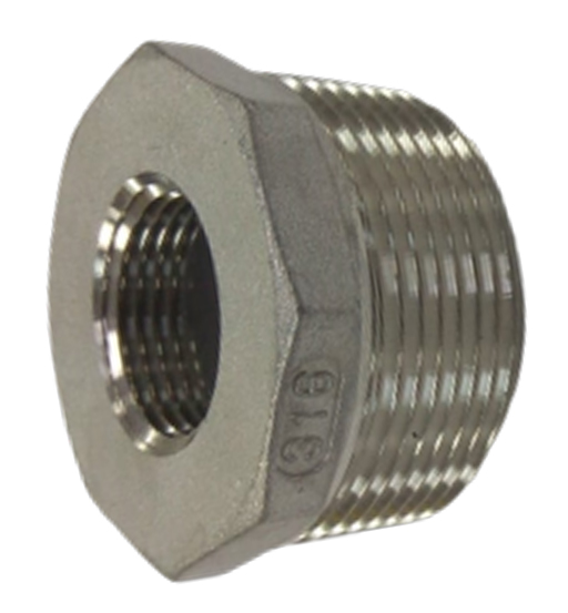 SS REDUCER BUSH 11/2" X 1/2"
