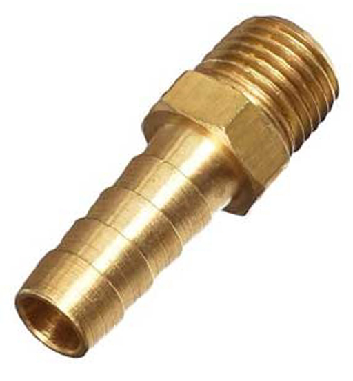 BRASS HOSE NIPPLE 1/2" X 12MM