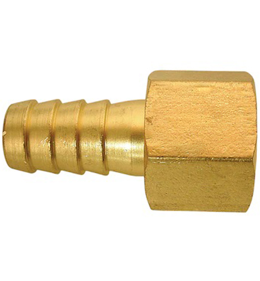 BRASS NIPPLE SOCKET 1/4" X 8MM