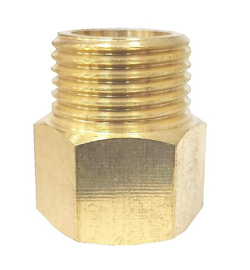 BRASS SOCKET 1/2" F X 3/8" M