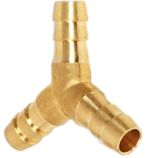 BRASS HOSE Y CONNECTOR 10MM