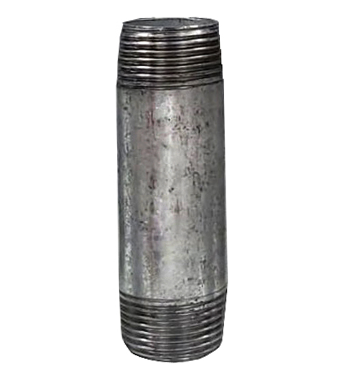 GI BARREL NIPPLE 3/8" X 4"