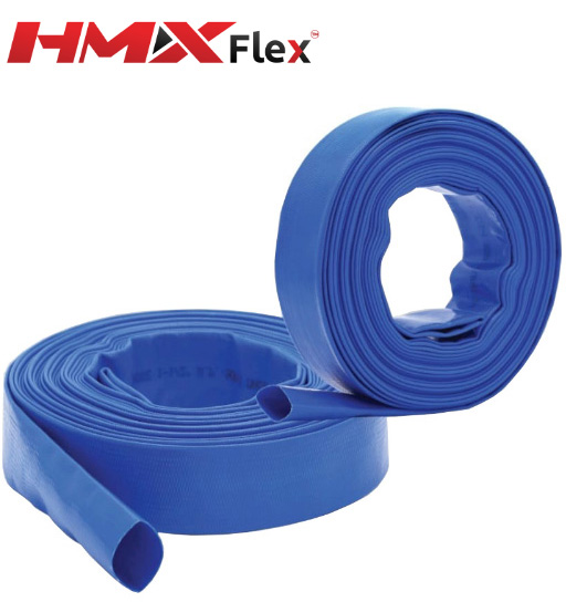 FLAT HOSE 6" (BLUE COLOUR) X 100 MTR HMX FLEX