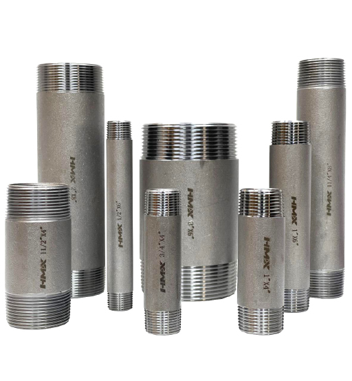 MS BARREL NIPPLE 1/2" X 8" HMX