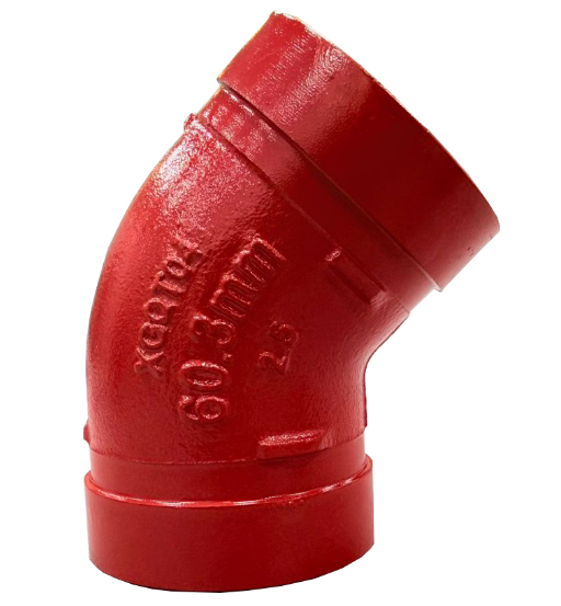GROOVED ELBOW 45D 2 1/2" HMX