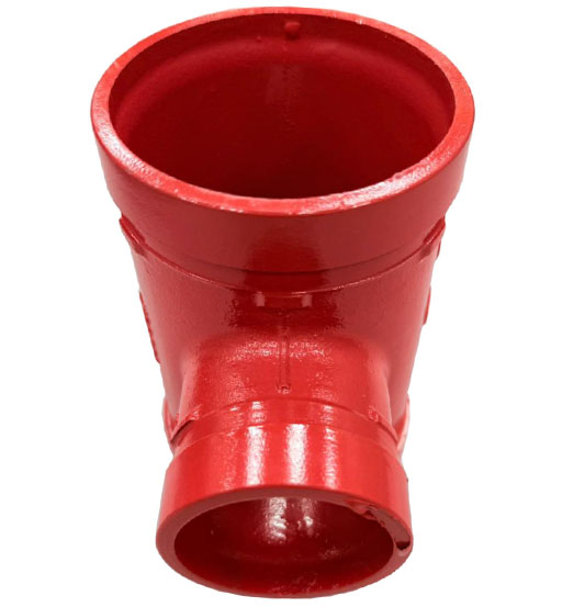 GROOVED REDUCING TEE 4"X3" HMX view 2