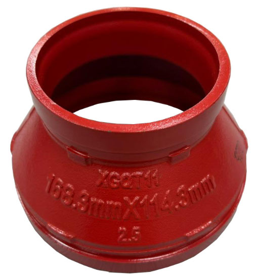 GROOVED CONCENTRIC REDUCER 6" X 21/2" HMX