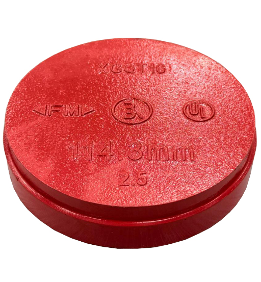 GROOVED END CAP 4" HMX view 3