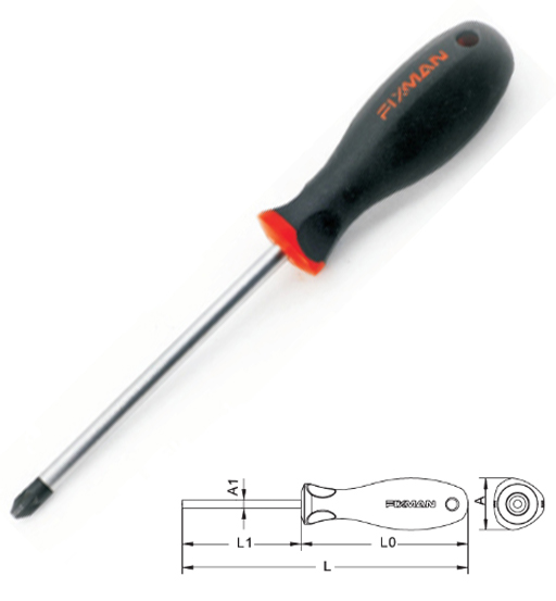 FIXMAN SCREW DRIVER POZI 3"