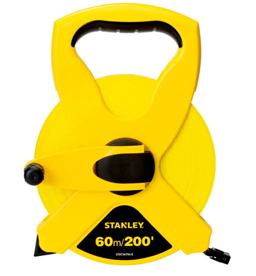 STANLEY OPEN CASE FIBERGLASS LONG TAPE 60M