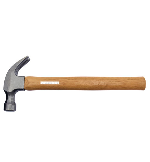 STANLEY WOOD HANDLE HAMMER - HEXAGONAL HEAD 16OZ