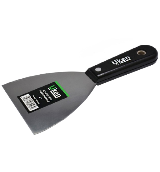SCRAPER 4" BLACK HANDLE UKEN