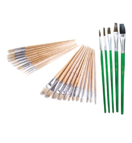 ARTIST BRUSH FLAT HEAD 12PC SET(1mm,2,3,4,5,6,7,8,9,10,11,12) UKEN