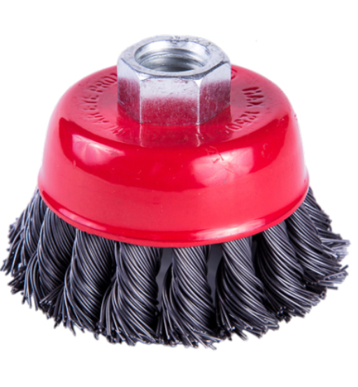 CUP WIRE BRUSH M14 X 100MM TWISTED UKEN