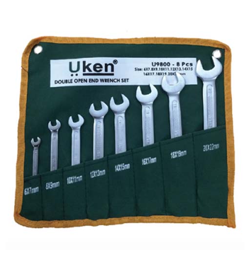 OPEN END SPANNER SET - 12 PCS 6-32MM UKEN