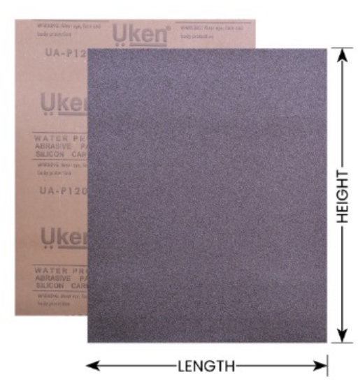 WATERPROOF PAPER 230 MM X 280 MM 400 GRIT UKEN