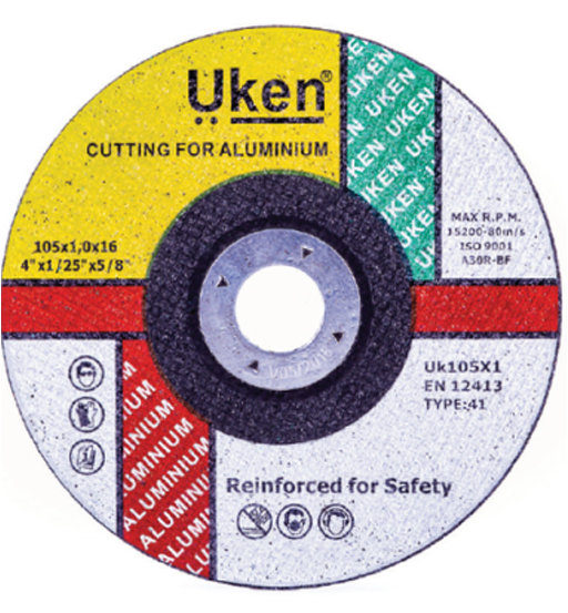 CUTTING DISC ALUMINIUM 4.5" 115 X 3.0 X 22.2 MM UKEN