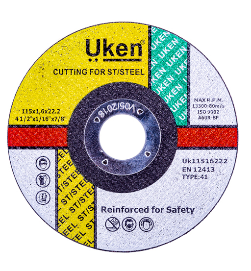 GRINDING DISC S/STEEL 7" 180X6X22.2MM UKEN